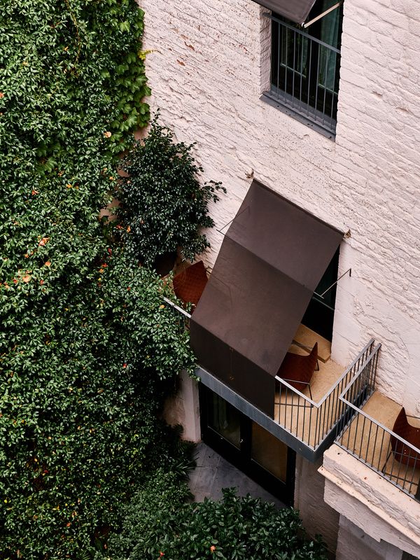 Patio seen from above of the Mercer Hotel Barcelona