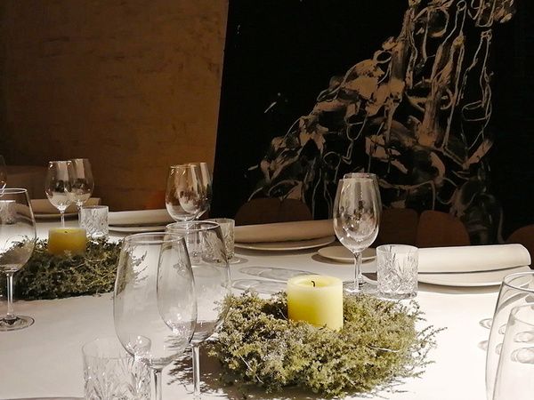 Table de Noël à l'hôtel Mercer de Barcelone