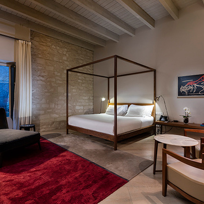 Bed of the Junior Suite at the Mercer Hotel Barcelona