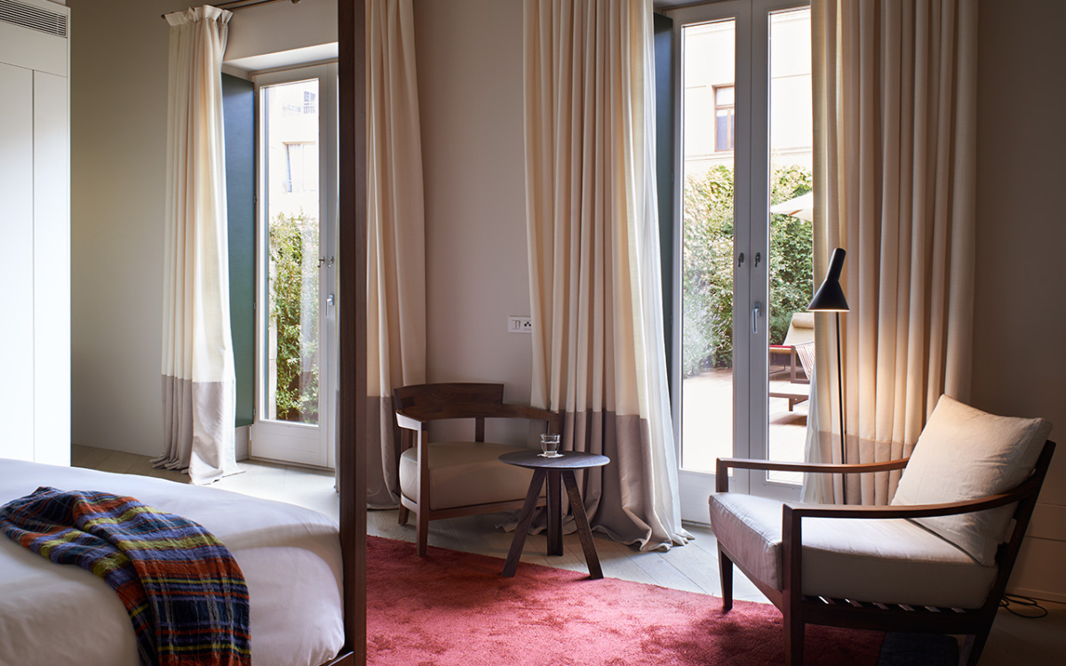 Brightness of the Premium Junior Suite room at the Mercer Hotel Barcelona