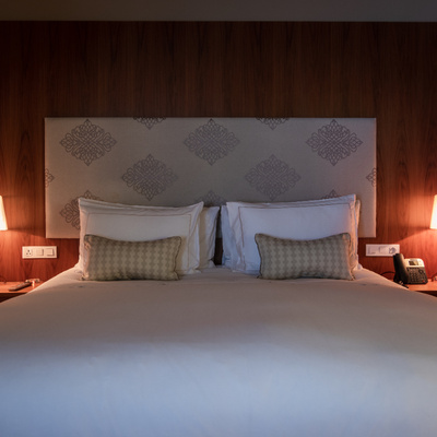 Bed of the Suite at the Hotel Mercer Barcelona