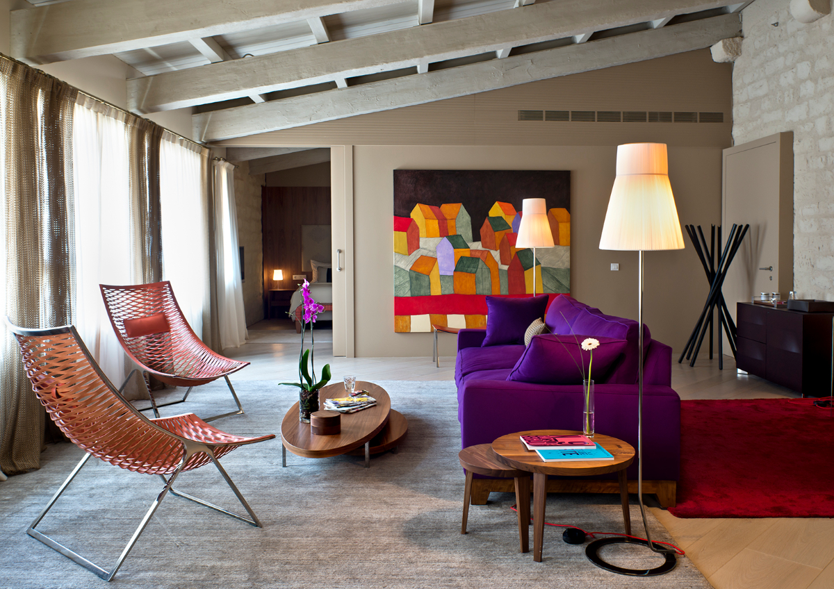 Living room suite of the Mercer Hotel Barcelona