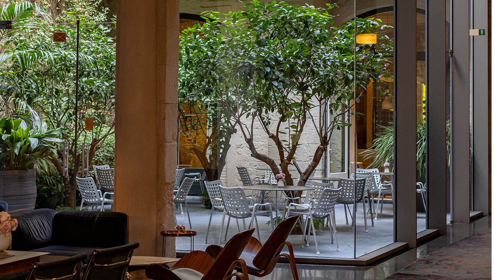 Patio del Hotel Mercer Barcelona