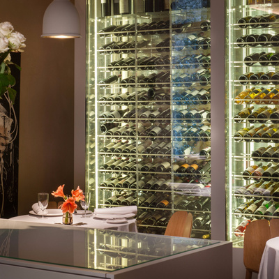 Cave à vin du restaurant Mercer de Barcelone