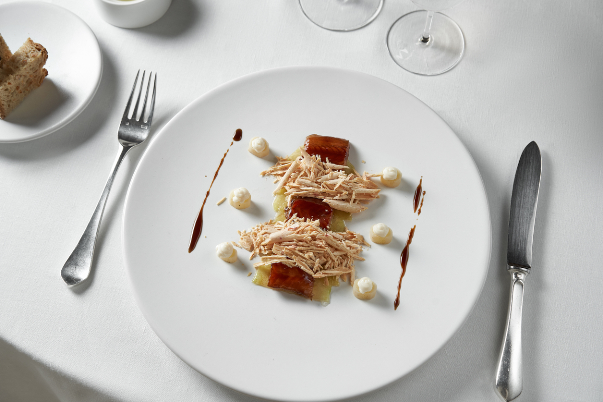 Dish from the Restaurant of the Mercer Hotel Barcelona 