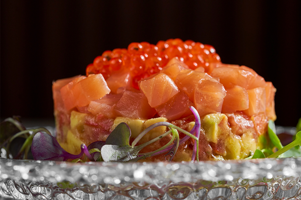 Salmon tartare gastrobar Le Bouchon at Hotel Mercer Barcelona
