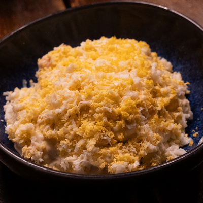 Ensaladilla casera en el gastrobar Le Bouchon del Hotel Mercer Barcelona