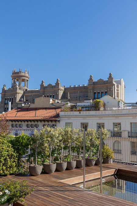 Piscina en la terraza del Mercer Hotel Barcelona